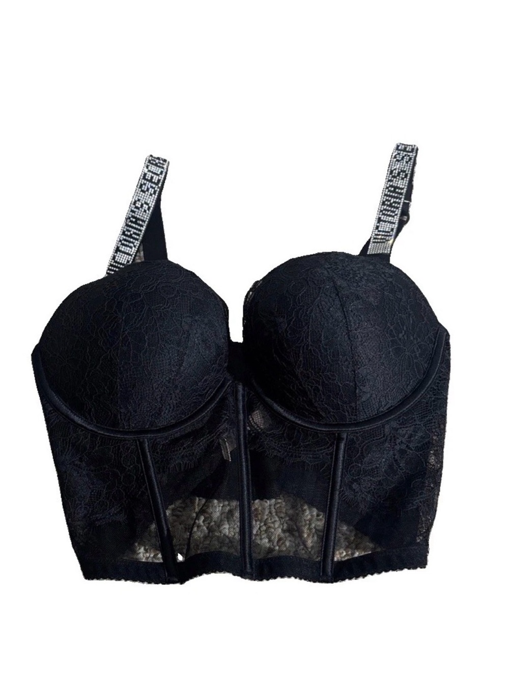 34D Victoria Secret shine logo strap
Corset Bustier Bra